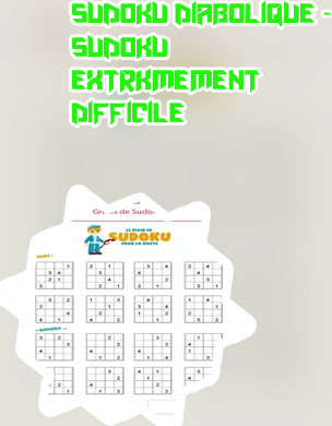 Grille sudoku difficile